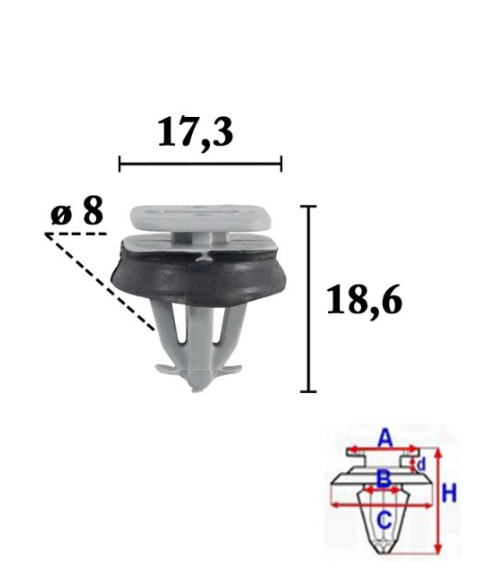 Clema tapiţerie ROM C70574